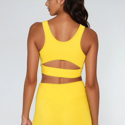 Breathe Easy Cut-Out Back Sports Bra – Lycra® Blend