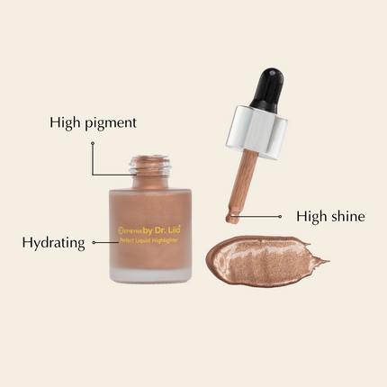 Liquid Highlighter Drops for a Dewy Glow
