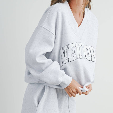 New York V-Neck Sweatshirt