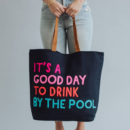 Navy Poolside Bliss Tote