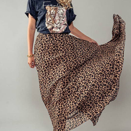 Fierce Flow Leopard Skirt