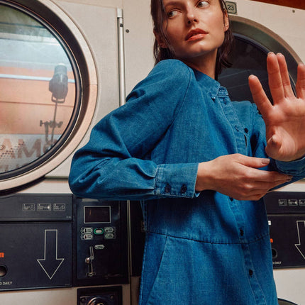 The Sunday Stroll Denim Shirt Dress