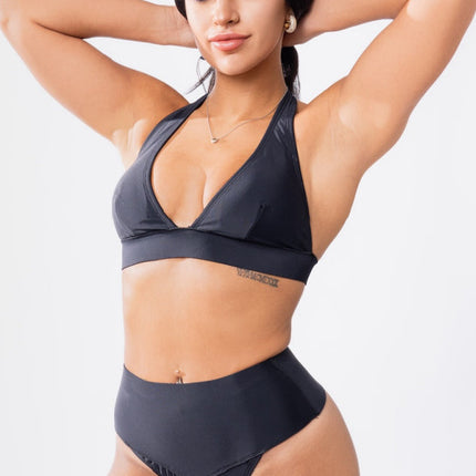 Hanalei Neoprene High Waist Tummy Control Swimsuit Bottom