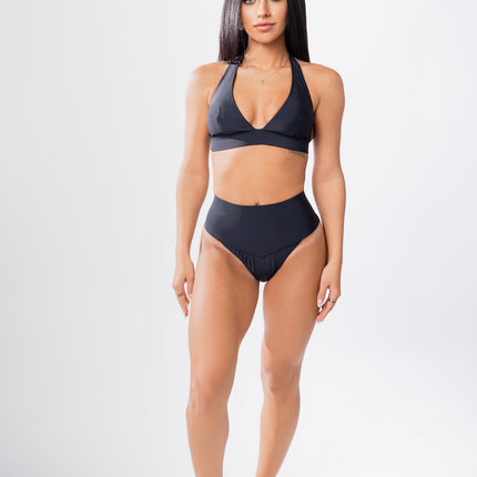 Hanalei Neoprene High Waist Tummy Control Swimsuit Bottom