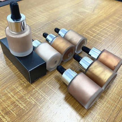 Liquid Highlighter Drops for a Dewy Glow