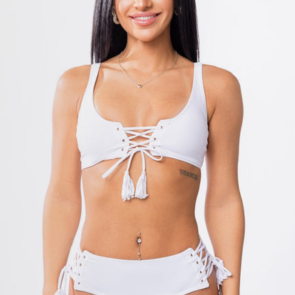 Indio Lace Up Bikini Top