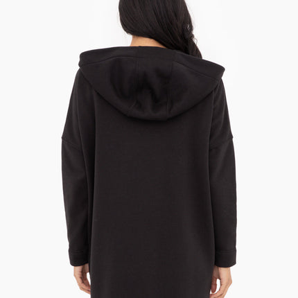 Cozy Comfort Zip Up Hoodie Jacket Black