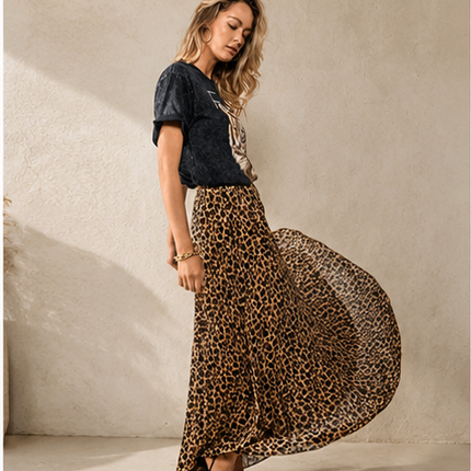 Fierce Flow Leopard Skirt