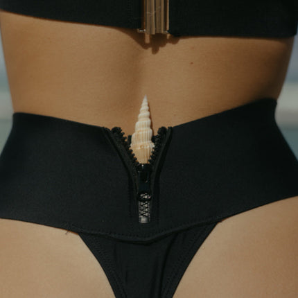 Hanalei Neoprene High Waist Tummy Control Swimsuit Bottom