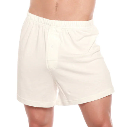 Men's Bamboo Viscose/Cotton Boxer Style Underwear Cream Color - 5-pack