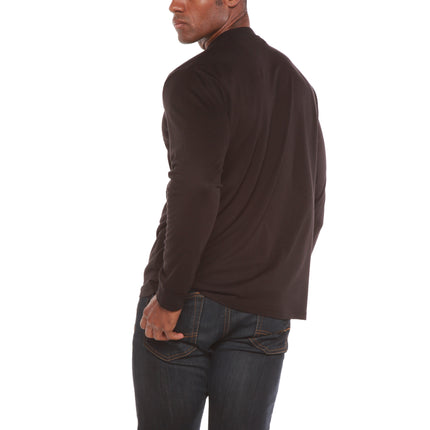 Custom Printed Men's Bamboo Viscose/Organic Cotton Long Sleeve T-Shirt