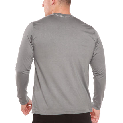 Custom Printed Men's Bamboo Viscose/Organic Cotton Long Sleeve T-Shirt