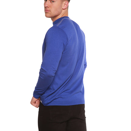 Custom Printed Men's Bamboo Viscose/Organic Cotton Long Sleeve T-Shirt