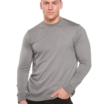 Custom Printed Men's Bamboo Viscose/Organic Cotton Long Sleeve T-Shirt